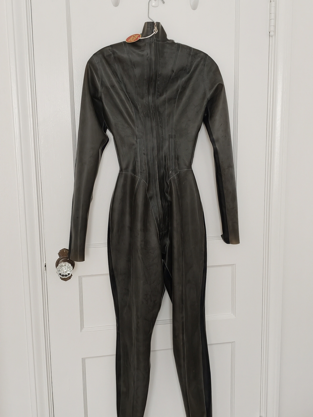 New Bois Camp Latex catsuit Black And transparent - Picture 7 of 10